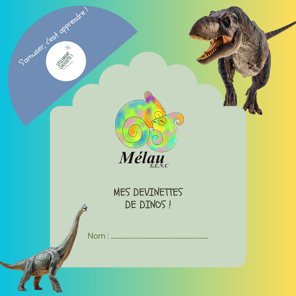 Cartes devinettes pattes de dinos